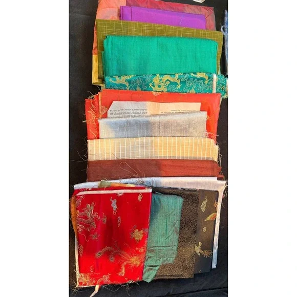 Bundle of silks and satins closet clean out crafts sewing projects - Picture 1 of 4